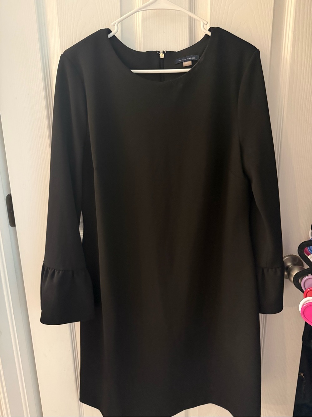Tommy Hilfiger Black Long Sleeve Shift Dress